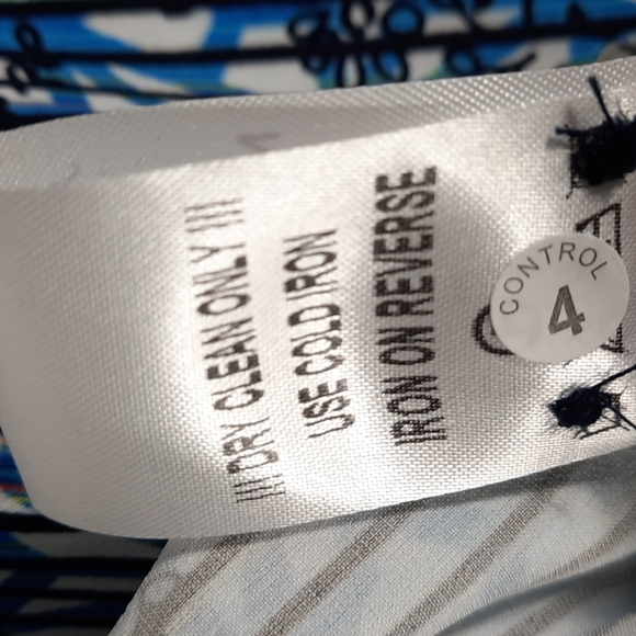 NWT VISCONTI BLACK black/blue shirt, Sz S - Picture 8 of 12